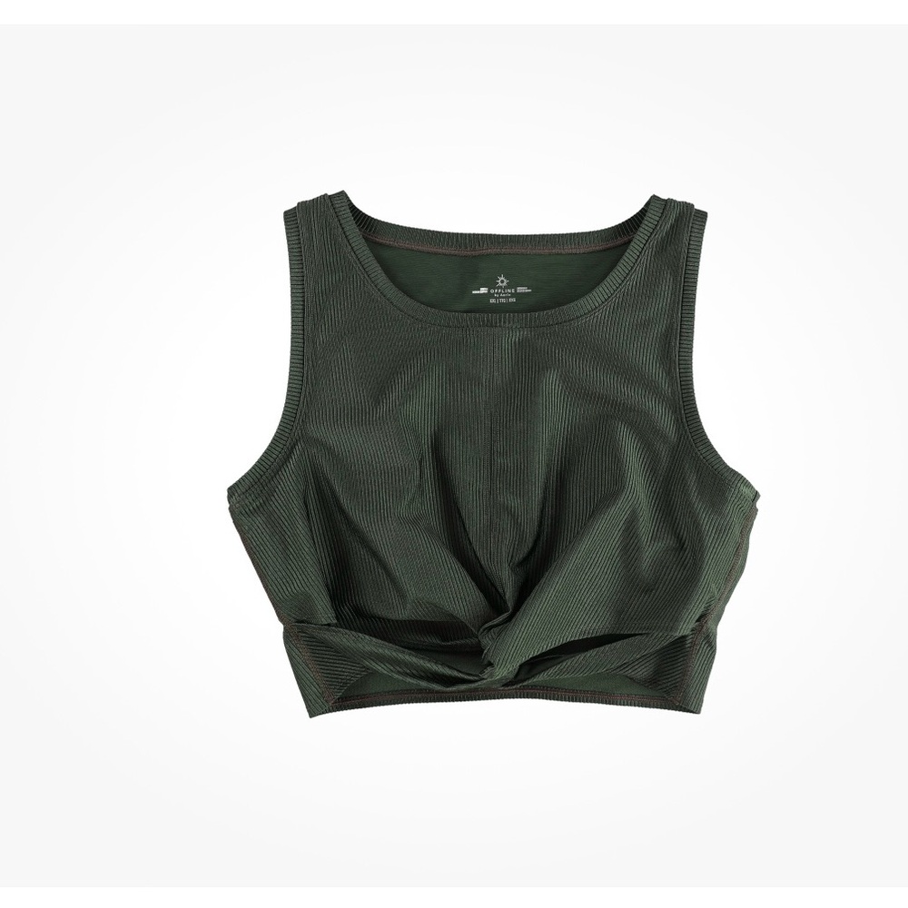 NWT!! Offline by Aerie Green Women's Crop Top